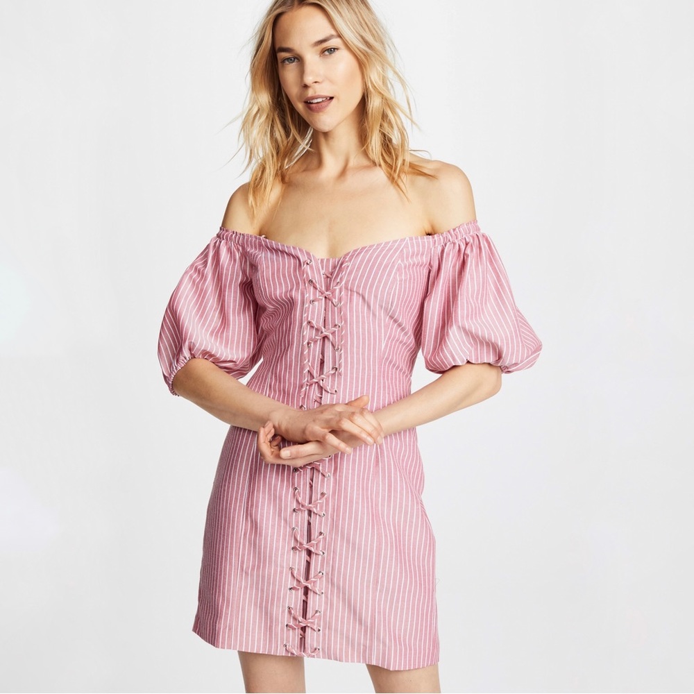 Wayf Frankie Lace Up Corset Dress